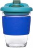 Pioneer Set Van 2 Herbruikbare Koffiebeker 340ml Oceaan Blauw Glas online kopen