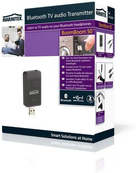 Récepteur Bluetooth Marmitek BoomBoom 80 - NFC Pour Stéréo, Connexion 3,5 Mm, Diffusion Musique Sans Fil
